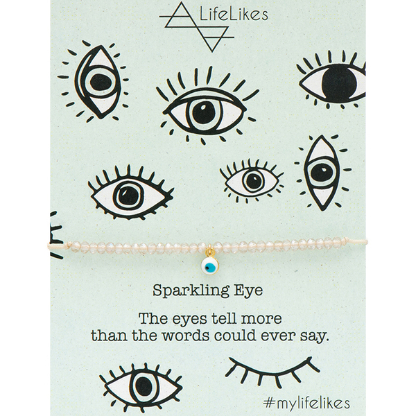 Sparkling Eye Bracelet - charms, χάντρες, αυξομειούμενα - 2