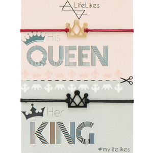 King Queen - charms, επιχρυσωμένα, ορείχαλκος, ζευγάρια, δώρα αγίου βαλεντίνου, αυξομειούμενα, φθηνά