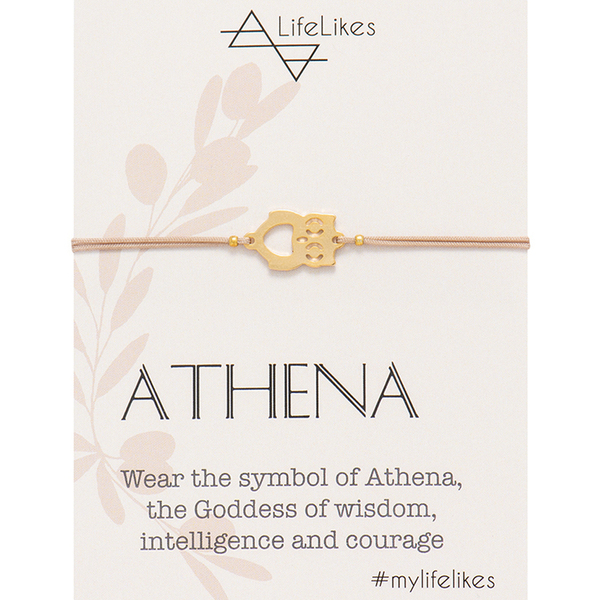 Athena Bracelet - charms, επιχρυσωμένα, ορείχαλκος, αυξομειούμενα