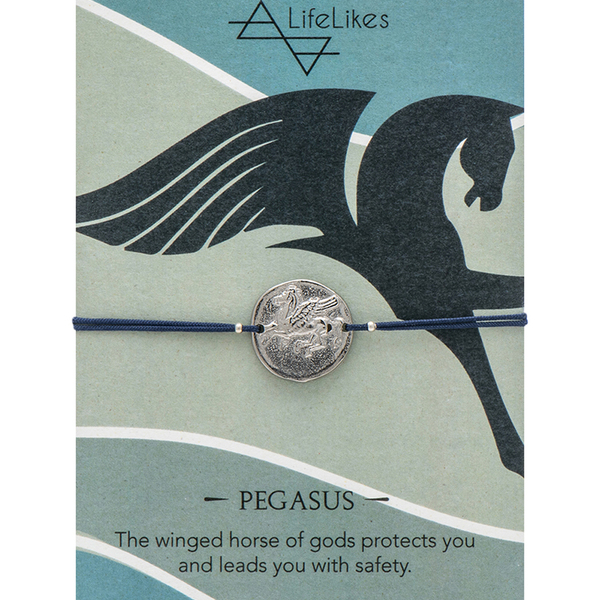 Pegasus Bracelet - charms, ορείχαλκος, επάργυρα, αυξομειούμενα
