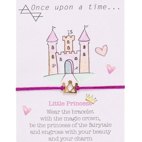 Βραχιόλι Μικρή Πριγκίπισσα - charms, ορείχαλκος, αυξομειούμενα