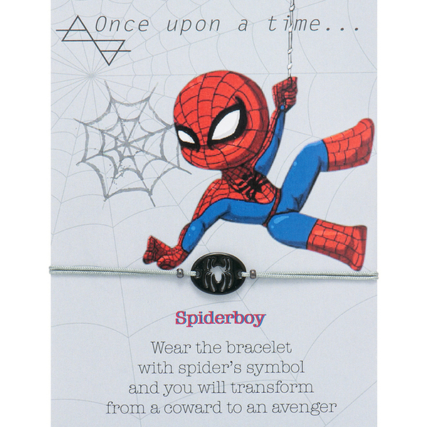 Βραχιόλι Spiderboy - charms, ορείχαλκος, επάργυρα, αυξομειούμενα, φθηνά