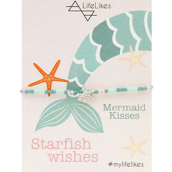 Starfish Bracelet - charms, επιχρυσωμένα, ορείχαλκος, αυξομειούμενα - 2