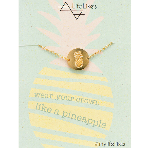 Pineapple Coin Bracelet - αλυσίδες, επιχρυσωμένα, ορείχαλκος, χεριού, αυξομειούμενα