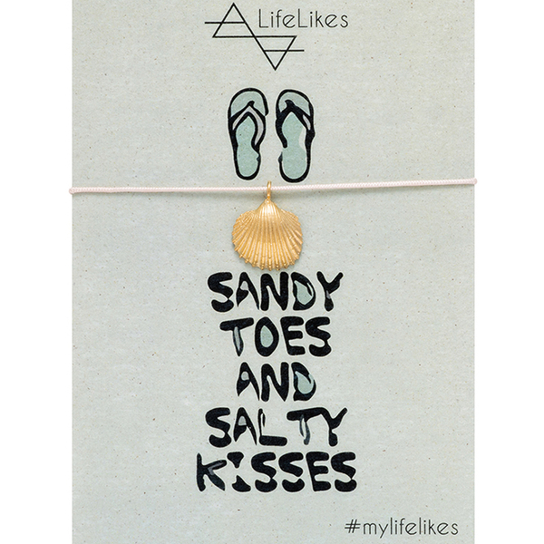 Sandy Toes – Ahivada - επιχρυσωμένα, ορείχαλκος, κοχύλι, ποδιού, αυξομειούμενα