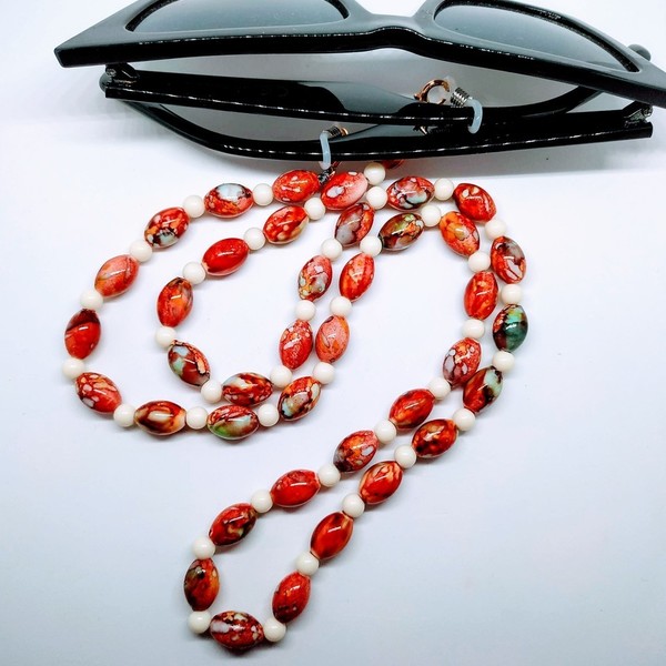 Αλυσίδα για γυαλιά με χάντρες - αλυσίδες, γυναικεία, χάντρες, απαραίτητα καλοκαιρινά αξεσουάρ - 2