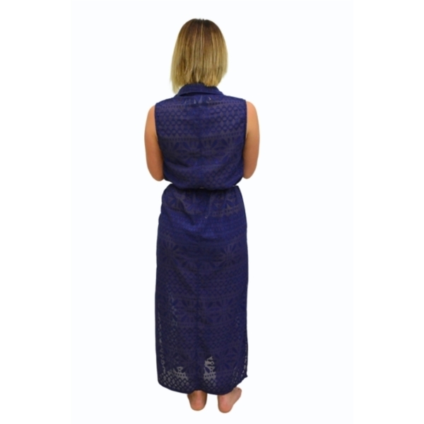 Φόρεμα με εξωτερικές τσέπες - αμάνικο, απαραίτητα καλοκαιρινά αξεσουάρ - 3
