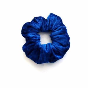 Βελουτέ μπλε λαστιχάκι για τα μαλλιά - χειροποίητα, μοδάτο, trend, λαστιχάκια μαλλιών