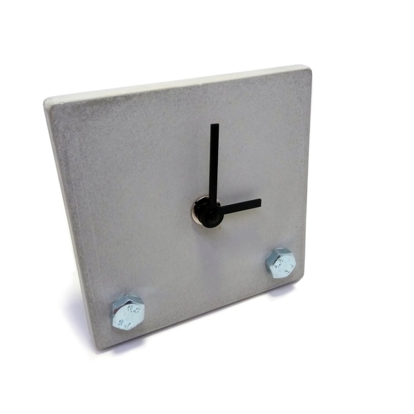 Επιτραπέζιο ρολόι //screw - τοίχου, τσιμέντο, διακοσμητικά, επιτραπέζια - 2