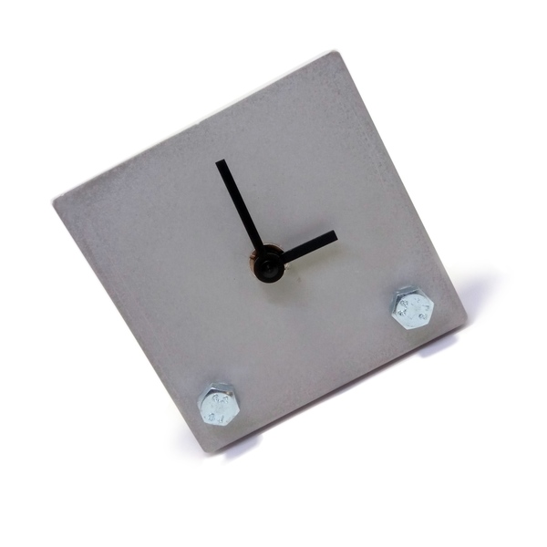 Επιτραπέζιο ρολόι //screw - τοίχου, τσιμέντο, διακοσμητικά, επιτραπέζια - 3