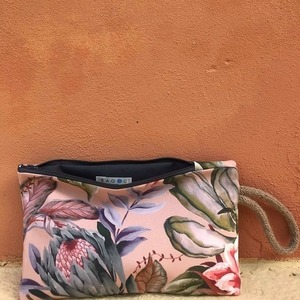 BAGOU PINK FLORAL - clutch, φλοράλ - 2