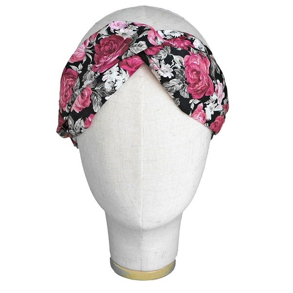 Floral Turban - χειροποίητα, φλοράλ, τουρμπάνι, turban, Black Friday, κορδέλες μαλλιών
