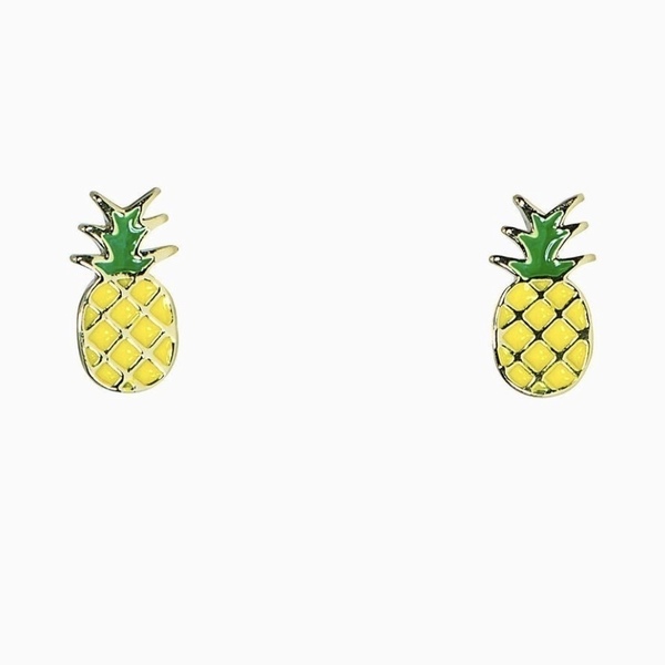 Σκουλαρίκια pineapple - faux bijoux