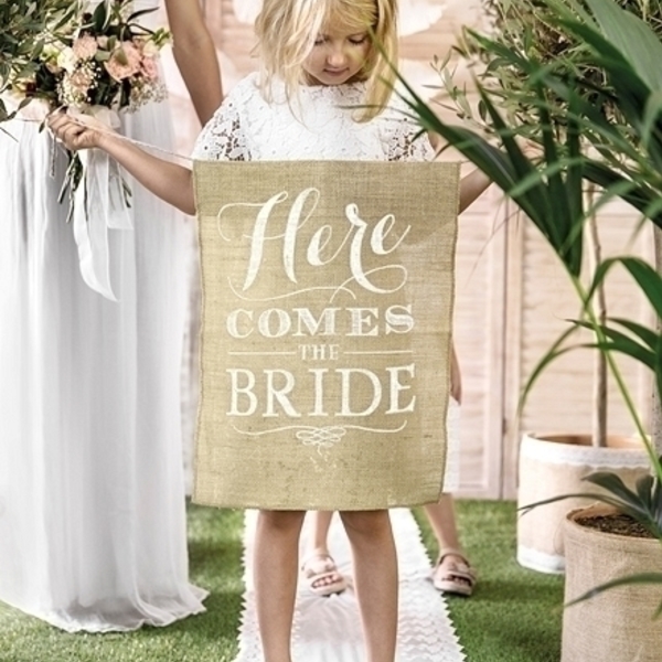 Επιγραφή "Here Comes the Bride" - 2