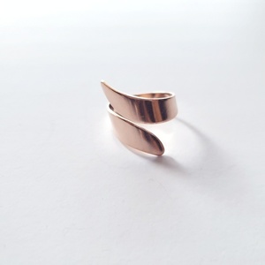 Rose gold ring - ορείχαλκος, μικρά, επιροδιωμένα, αυξομειούμενα