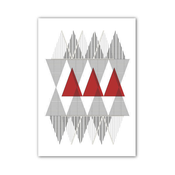 Αφίσα σκανδιναβικό σχέδιο δύο χρώματα 30*40 - αφίσες, γεωμετρικά σχέδια, minimal