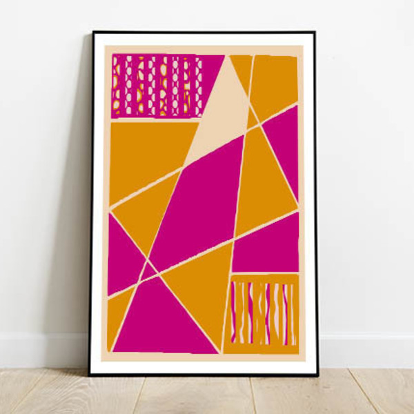 Μοντέρνο σχέδιο αφίσα 30*40 - εκτύπωση, πολύχρωμο, διακόσμηση - 3