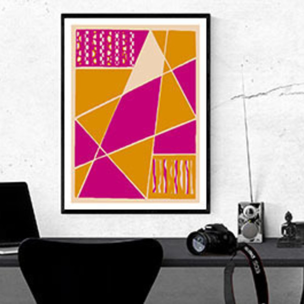 Μοντέρνο σχέδιο αφίσα 30*40 - εκτύπωση, πολύχρωμο, διακόσμηση - 4
