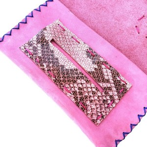 Δερμάτινη Θήκη Καπνού Pink Suede Καρδιά - δέρμα, καπνοθήκες - 4