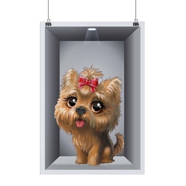 Αφίσα σχέδιο σκυλάκι 30χ40 cm - αφίσες, παιδικό δωμάτιο, πρωτότυπα δώρα - 3