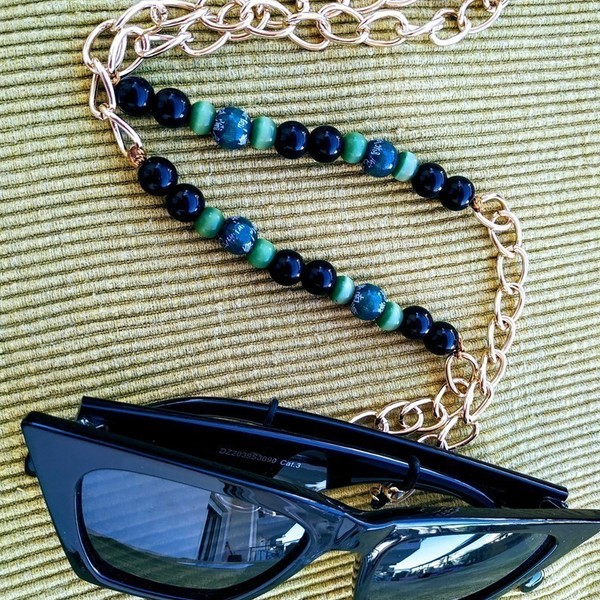 Αλυσίδα για γυαλιά - αλυσίδες, δώρο, χάντρες - 4