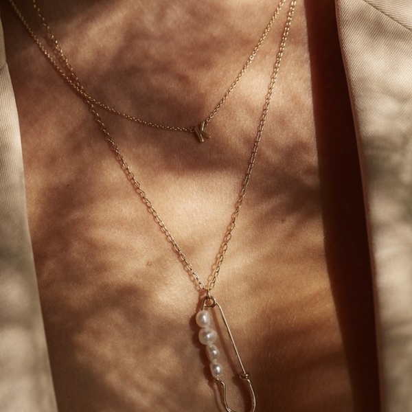 Lullaby Necklace - επιχρυσωμένα, μακριά, πέρλες, faux bijoux, φθηνά - 2