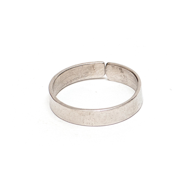 Χειροποίητο ασημένιο σφυρήλατο δαχτυλίδι επιπλατινωμένο - ασήμι 925, σφυρήλατο, βεράκια, μικρά, boho, επιπλατινωμένα, αυξομειούμενα