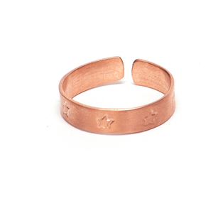 Χειροποίητο ασημένιο δαχτυλίδι με αστεράκια ροζ χρυσό - ασήμι, επιχρυσωμένα, αστέρι, μικρά, αυξομειούμενα