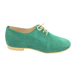 MARGO SHOES Oxfords Δέρμα Καστόρι Σμαραγδί.