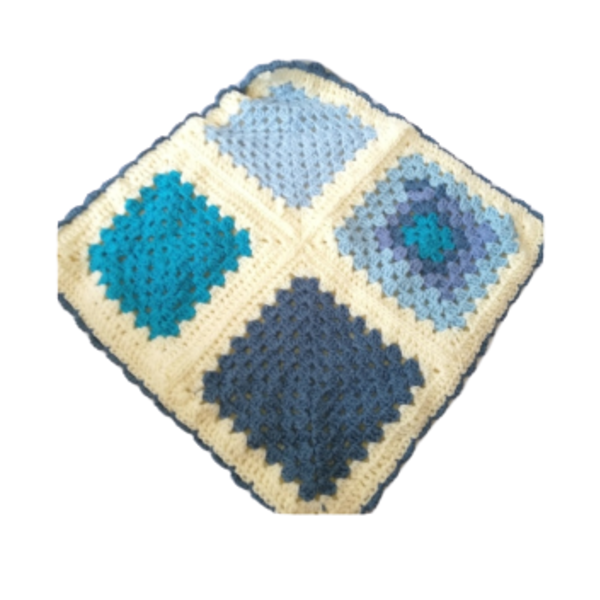 Πλεκτό Διακοσμητικό Μαξιλάρι Granny's Square - Black Friday, μαξιλάρια