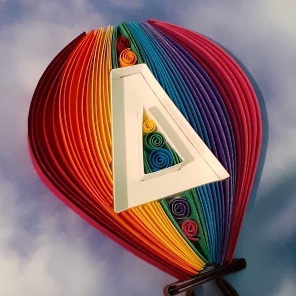 Rainbow Balloon - πίνακες & κάδρα, όνομα - μονόγραμμα, δώρα για βάπτιση, δώρα για παιδιά, δώρο γέννησης