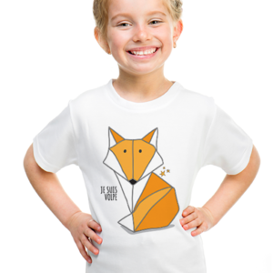 Παιδικό κοντομάνικο μπλουζάκι - JE SUIS VOLPE - ΑΛΕΠΟΥ - βαμβάκι, παιδικά ρούχα - 2