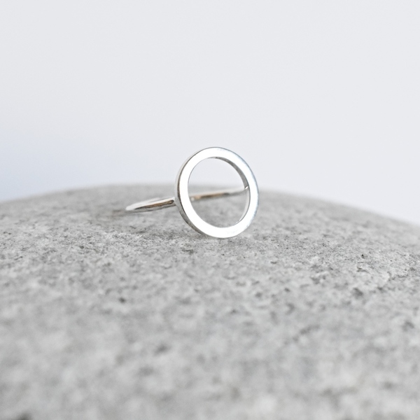 Δαχτυλίδι ασημένιο 925 Circle Minimal - ασήμι, κύκλος, μικρά, αυξομειούμενα