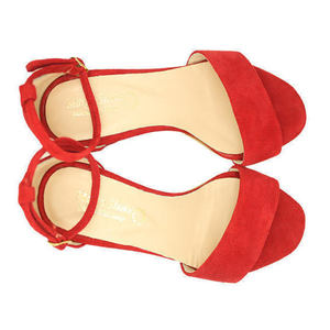 MARGO SHOES Πέδιλα Δέρμα Καστόρι Κόκκινο - γυναικεία - 2