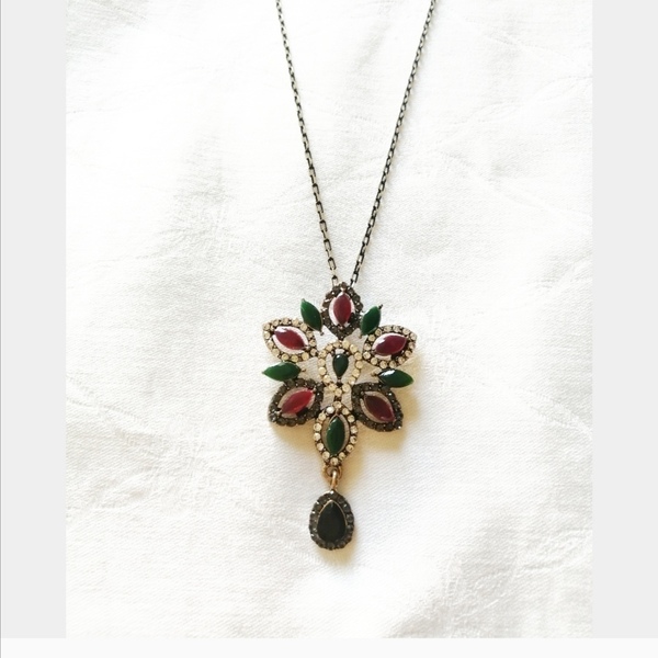 Antique necklace!✨ - vintage, ορείχαλκος, κοντά, Black Friday
