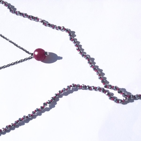 Minimal chic necklace - ασήμι 925, επάργυρα, μακριά, μπρούντζος, πέρλες - 2
