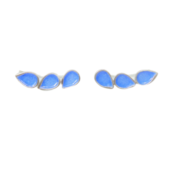 Ear cuffs δάκρυ με σμάλτο σε ασήμι 925