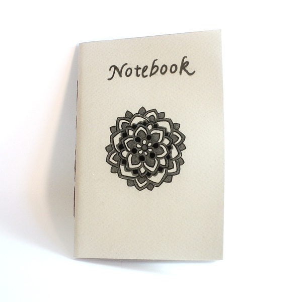 Τρία mini notebook ζωγραφισμένα στο χέρι - χειροποίητα, τετράδια & σημειωματάρια - 4