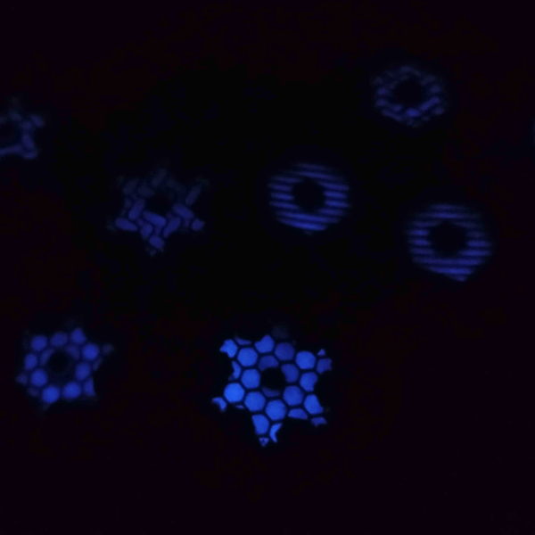 Σκουλαρίκια χιονονιφάδα Koch Starlight με πέρλα - γεωμετρικά σχέδια, κρεμαστά - 3