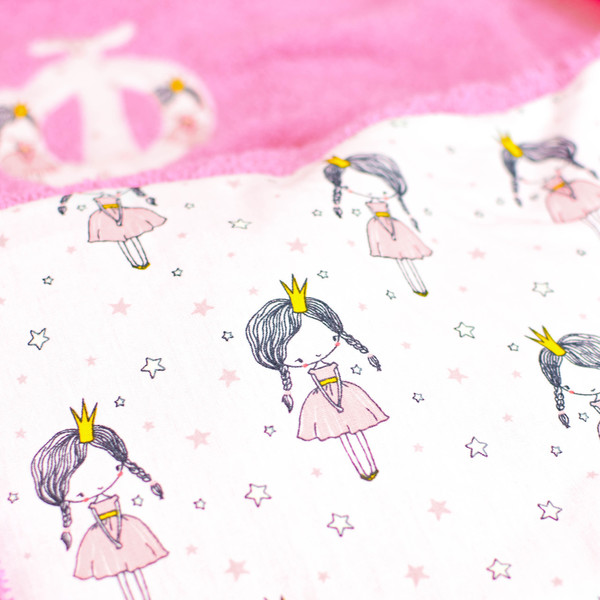 Ροζ παιδικό μπουρνούζι (2-14ετών) με μονόγραμμα - κορίτσι, όνομα - μονόγραμμα, δώρα για βάπτιση, παιδικά ρούχα, πετσέτες, βρεφικά ρούχα - 3