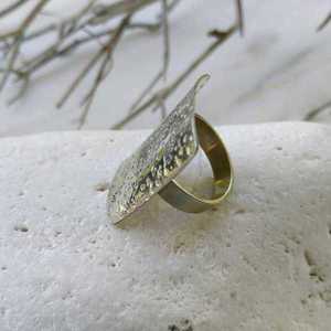 Classic/Σφυρίλατο δαχτυλίδι από αρζαντό - boho, boho, μεγάλα, αυξομειούμενα, φθηνά - 2