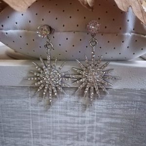 Σκουλαρίκια με strass ήλιο - ήλιος, σκουλαρίκια, μικρά, κρεμαστά - 2