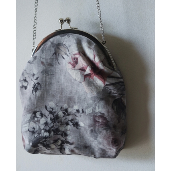 Julieta clutch τσάντα με μεταλλικό πλαίσιο - vintage, clutch, χιαστί, φλοράλ, μικρές, φθηνές - 2