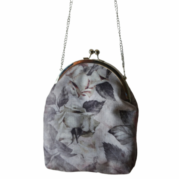 Julieta clutch τσάντα με μεταλλικό πλαίσιο - vintage, clutch, χιαστί, φλοράλ, μικρές, φθηνές