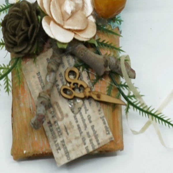 Διακοσμητικό γούρι ξύλινο πινέλο - χριστουγεννιάτικα δώρα, γούρια - 3