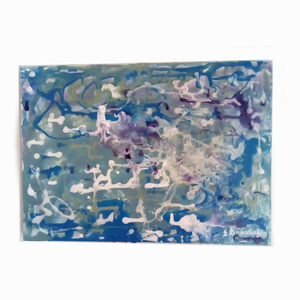 πίνακας ζωγραφικής σε καμβά με νερά χρώματος - πίνακες & κάδρα, πίνακες ζωγραφικής
