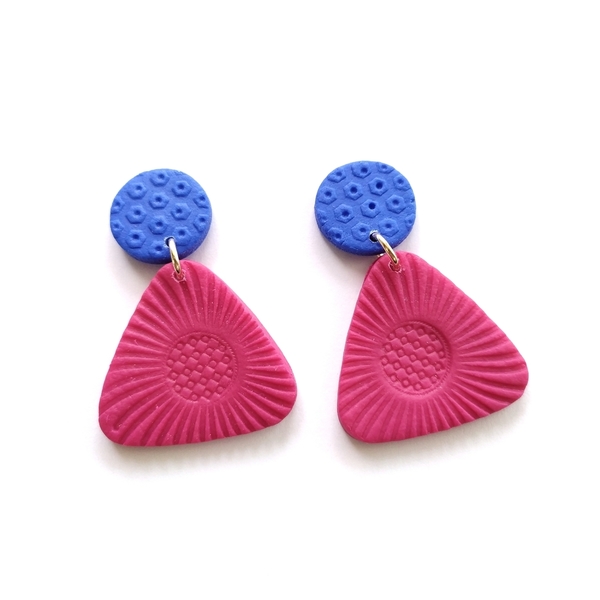 Polymer clay earrings - πηλός, κρεμαστά