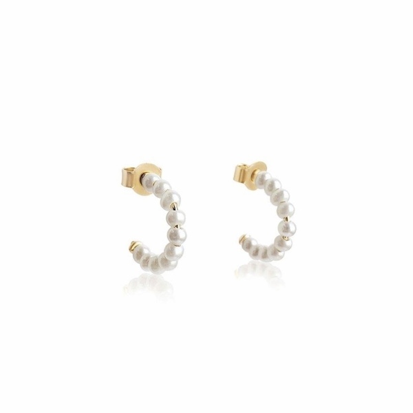 Ciera Earrings - κρίκοι, πέρλες, faux bijoux