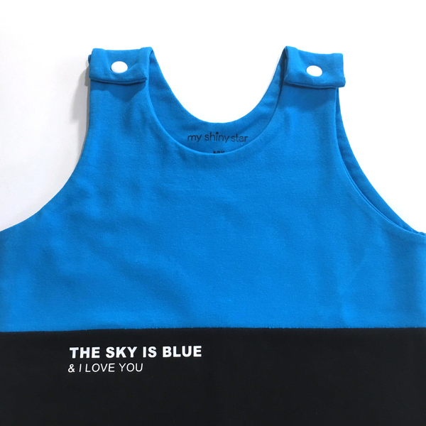 Pantone βρεφική ολόσωμη Φόρμα The sky is blue - κορίτσι, αγόρι, δώρο, δώρα για βάπτιση, βρεφικά ρούχα - 2