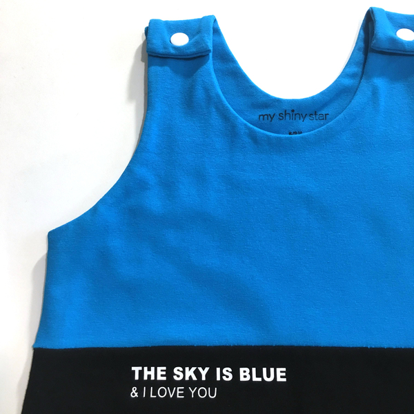 Pantone βρεφική ολόσωμη Φόρμα The sky is blue - κορίτσι, αγόρι, δώρο, δώρα για βάπτιση, βρεφικά ρούχα - 3